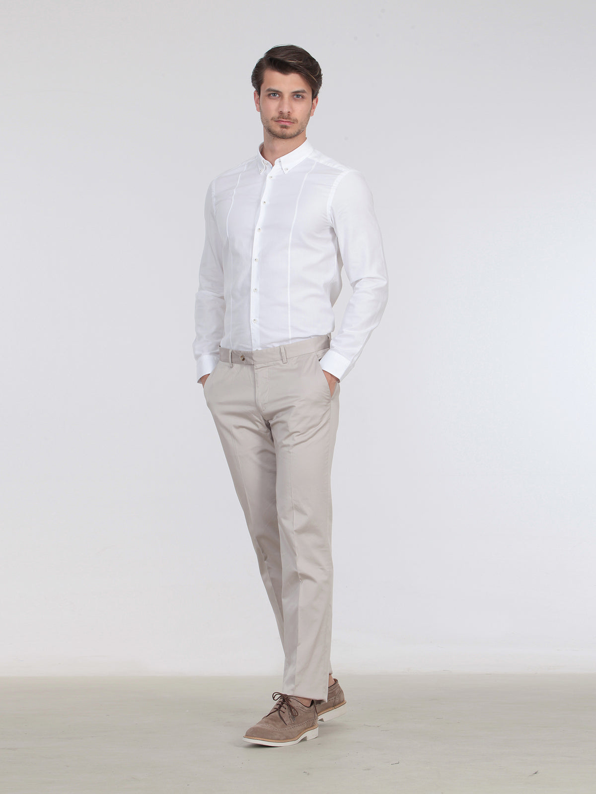 Taş Pamuk Karışımlı Spor Pantolon