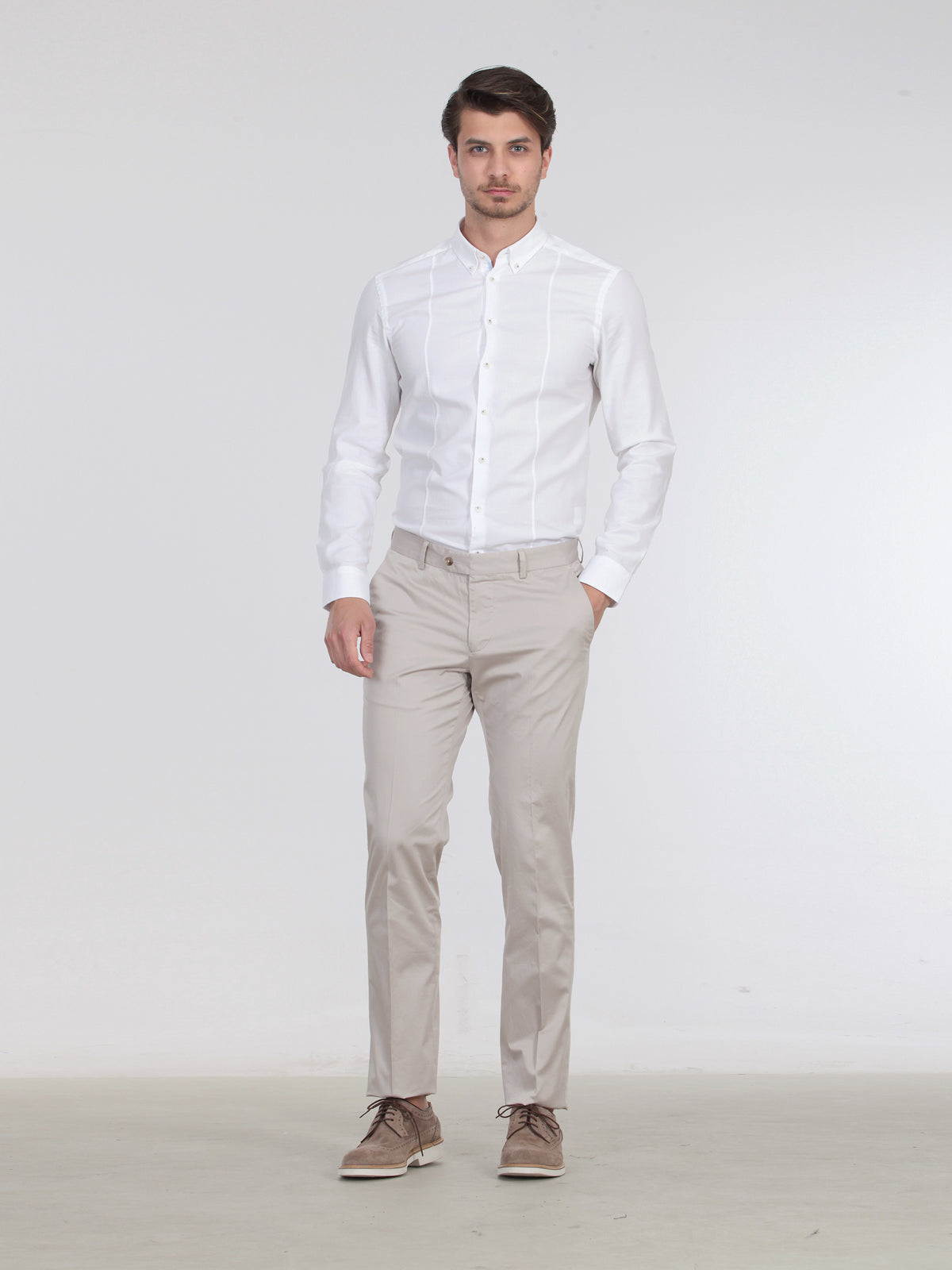 Taş Pamuk Karışımlı Spor Pantolon
