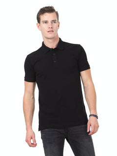 Siyah %100 Pamuk T-Shirt