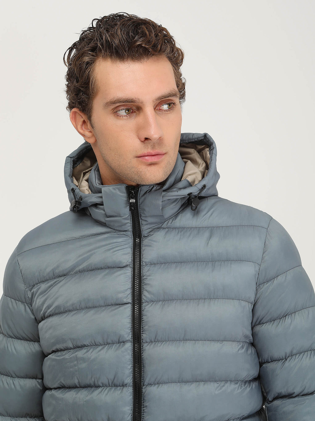 Mint Regular Fit Kapüşonlu Casual Dokuma Mont
