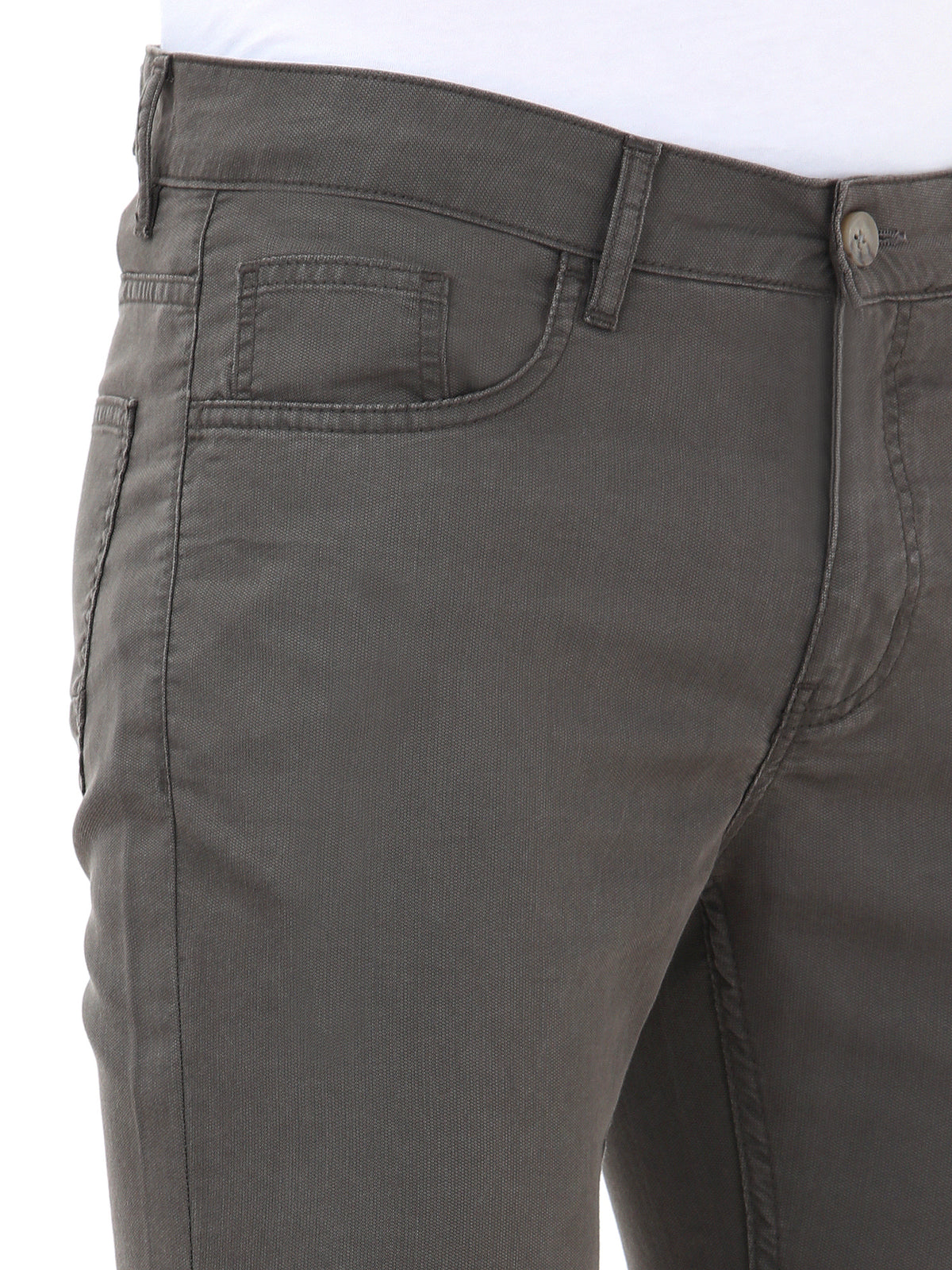 Açık Bej Dokuma Regular Fit Casual Pantolon