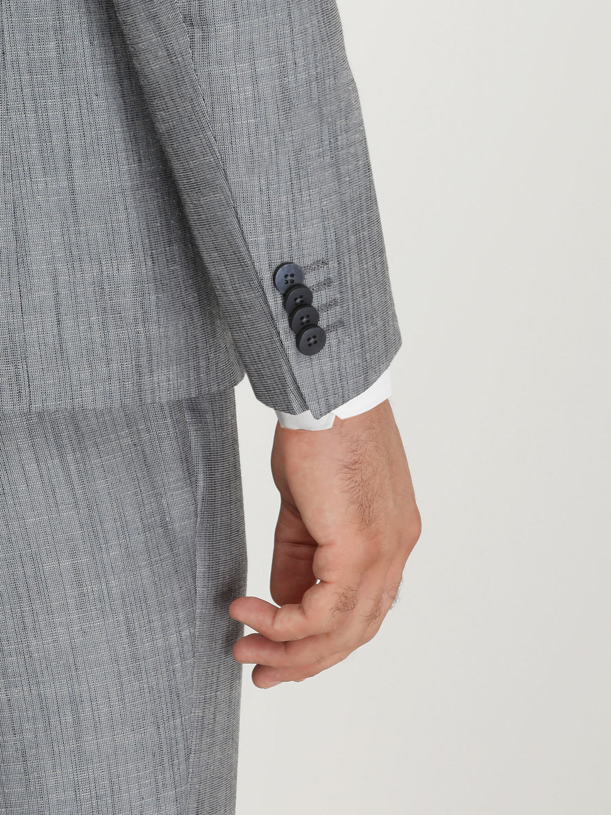 Mavi Desenli Modern Fit Takım Elbise