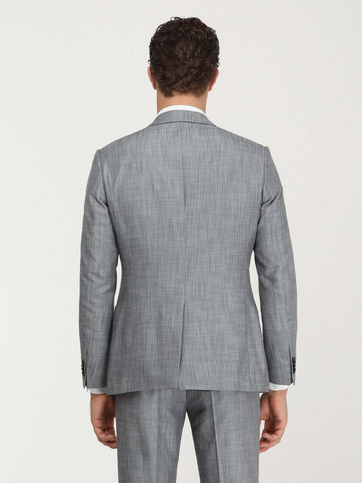 Mavi Desenli Modern Fit Takım Elbise