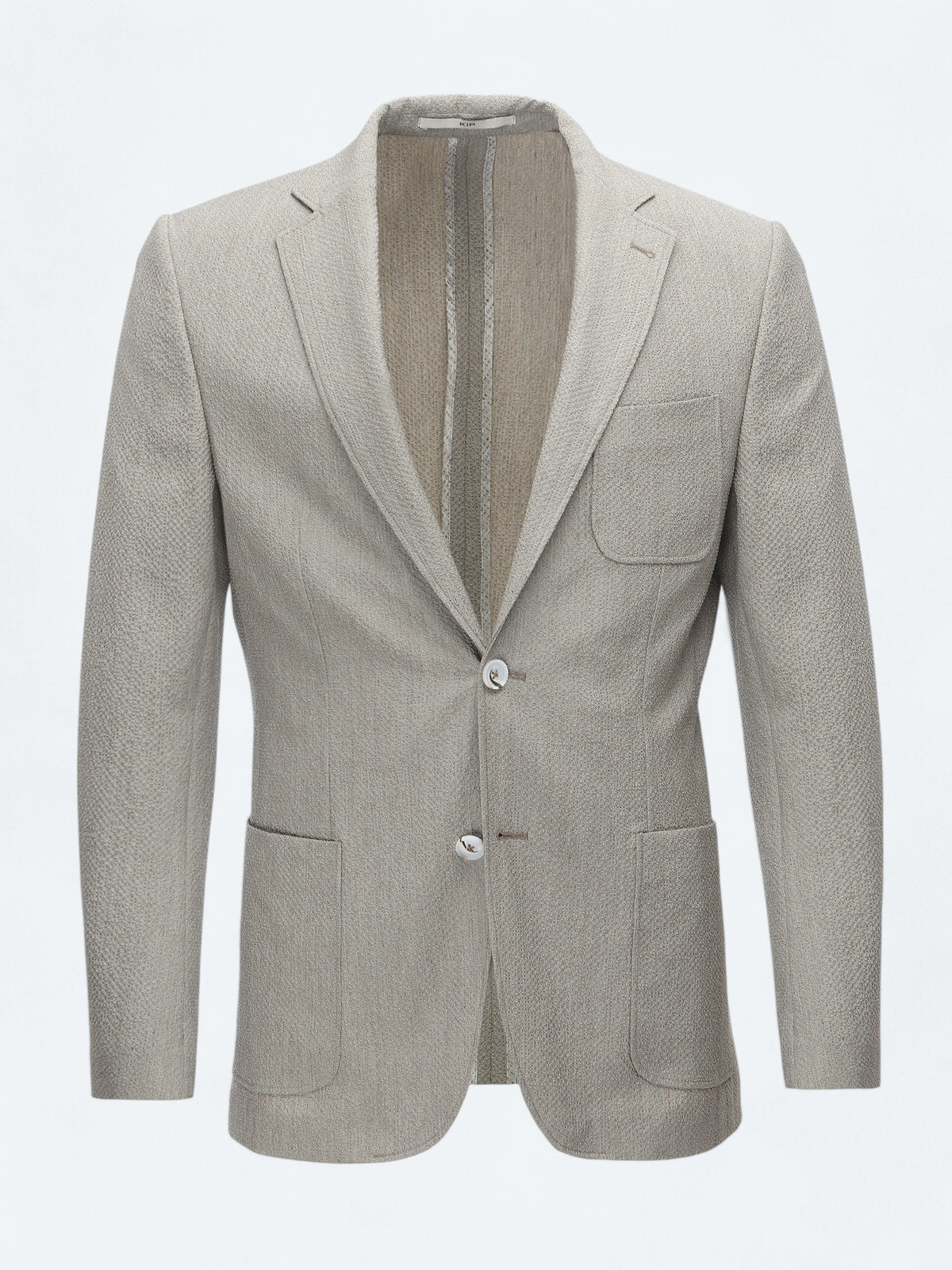 Vizon Desenli Modern Fit Ceket