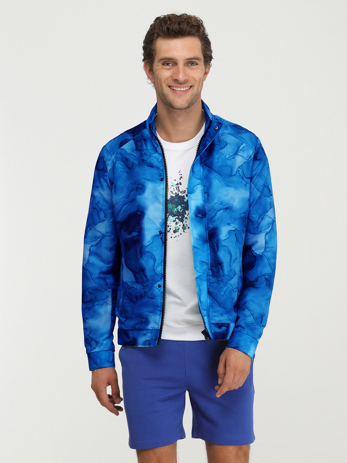 Saks Regular Fit Dik Yaka Casual Dokuma Mont