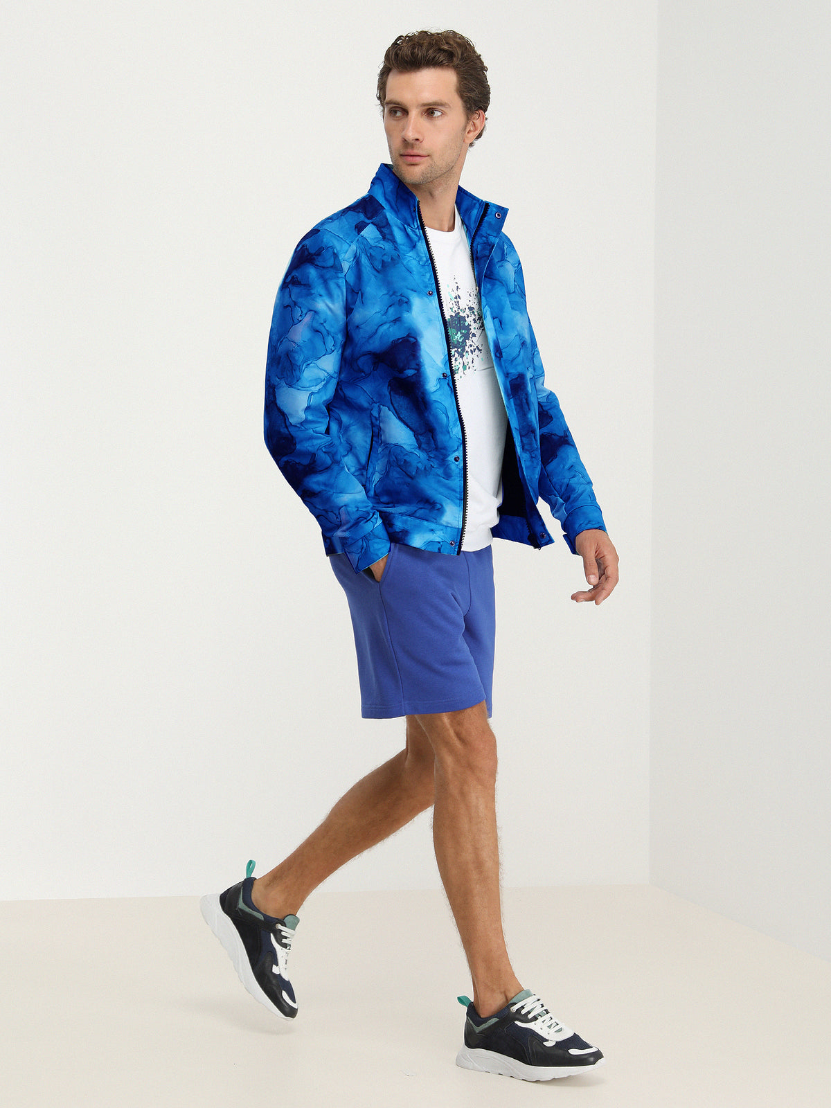 Saks Regular Fit Dik Yaka Casual Dokuma Mont
