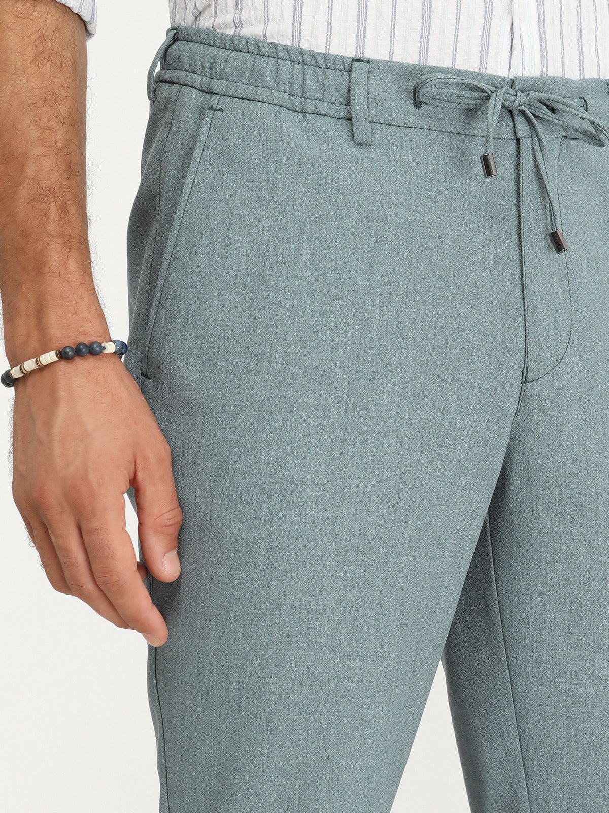 Petrol Dokuma Jogging Fit Casual Pantolon