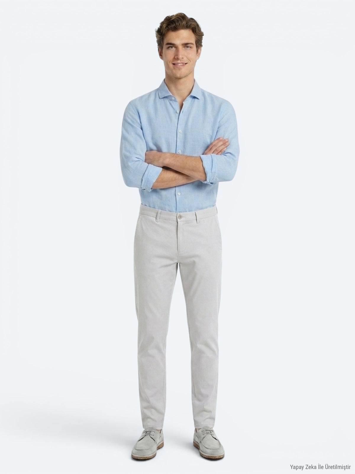 Taş Düz Dokuma Slim Fit Casual Pantolon