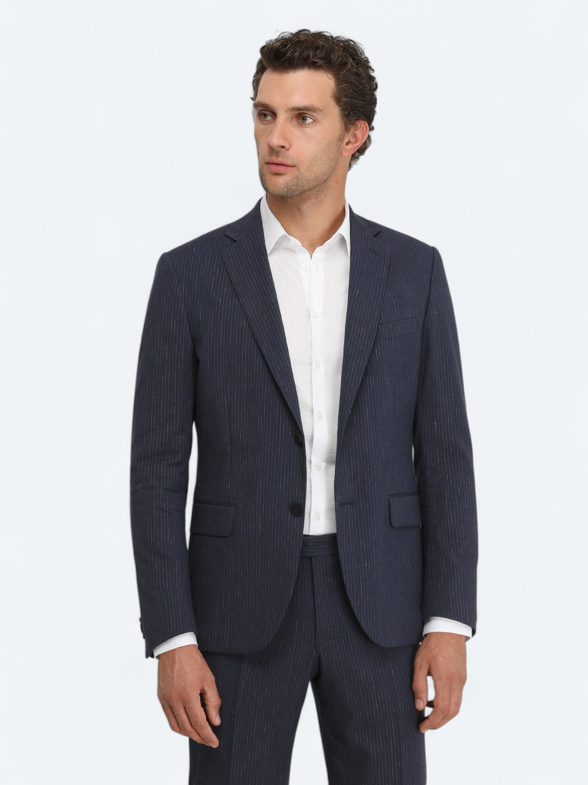 Beyaz Düz Slim Fit Uzun Dokuma Klasik %100 Pamuk Gömlek