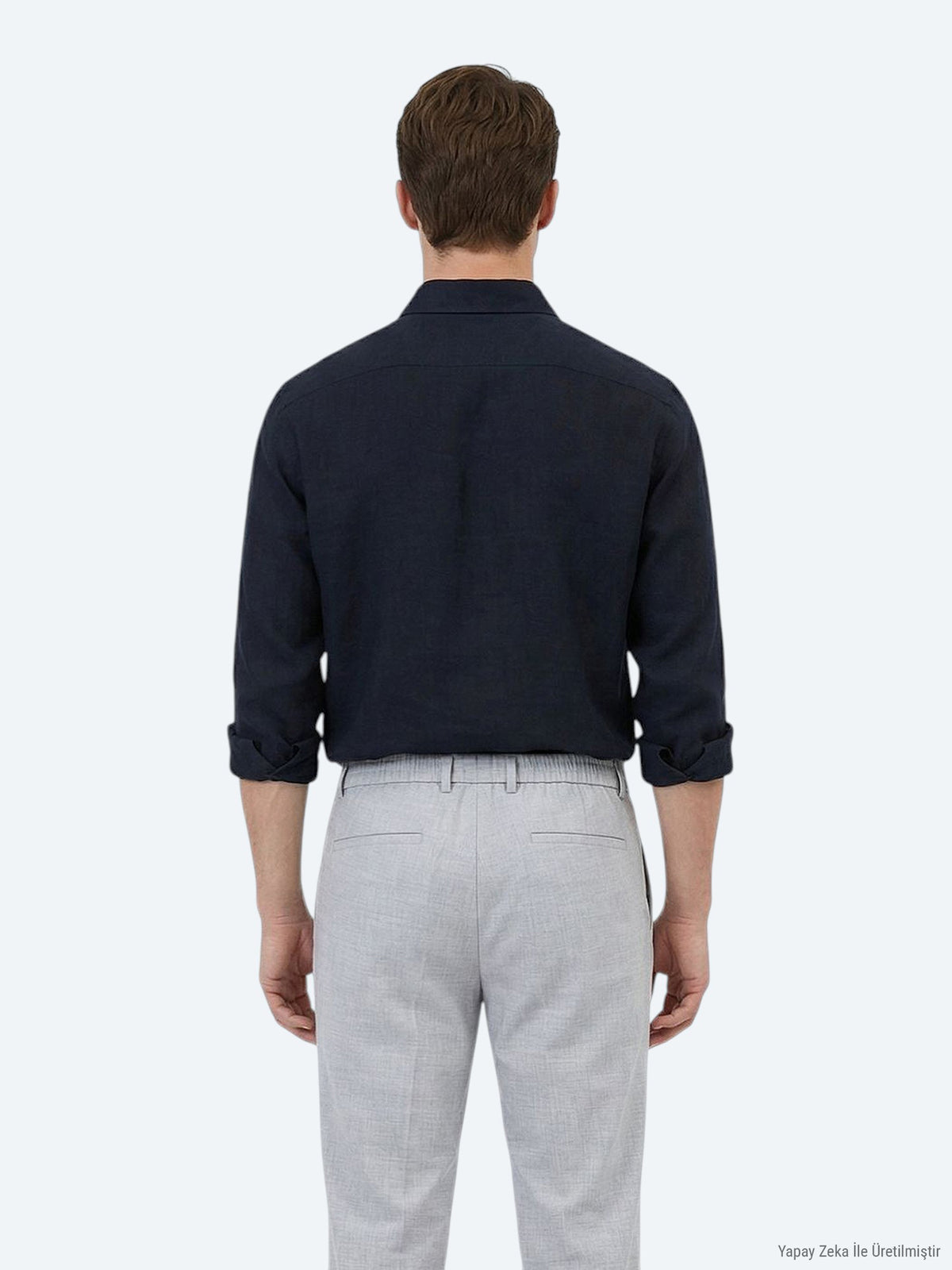 Siyah Düz Regular Fit Uzun Dokuma Casual Pamuk Karışımlı Gömlek