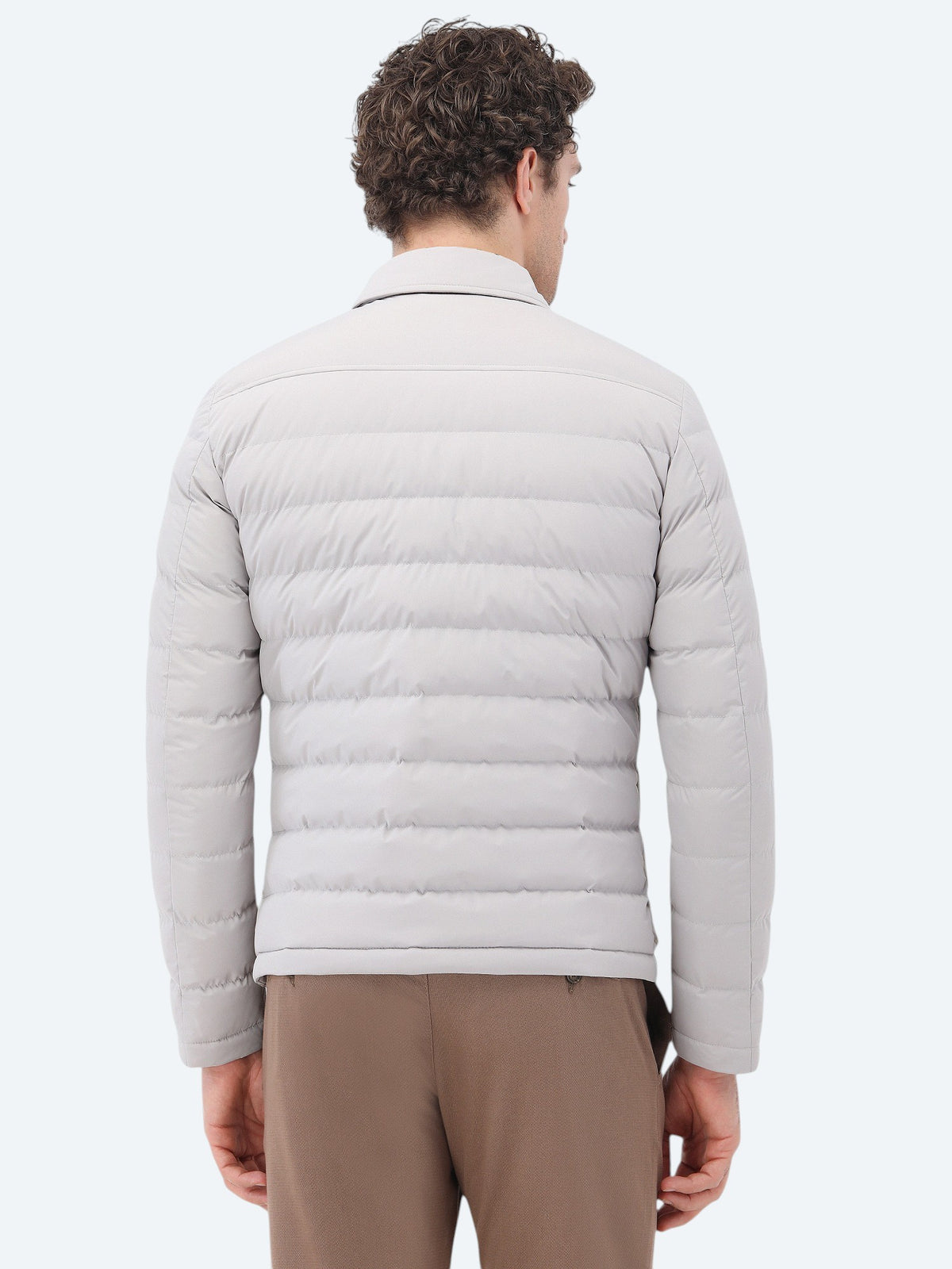 Taş Regular Fit Bebe Yaka Casual Dokuma Mont