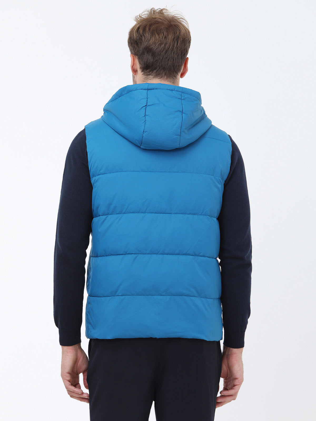 Saks Regular Fit Kapüşonlu Casual Dokuma Spor Yelek
