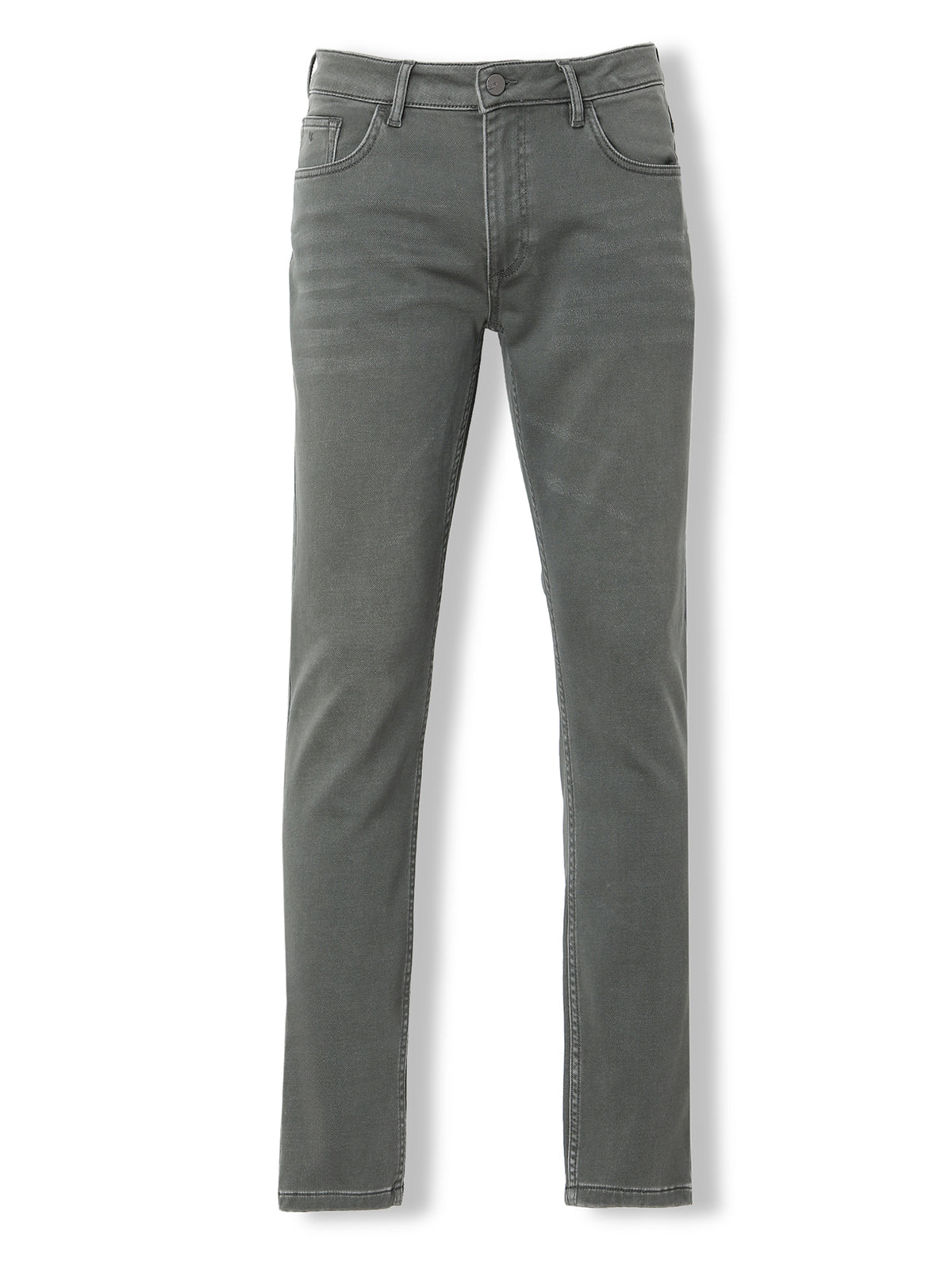 Haki Slim Fit Denim Pamuk Karışımlı Pantolon