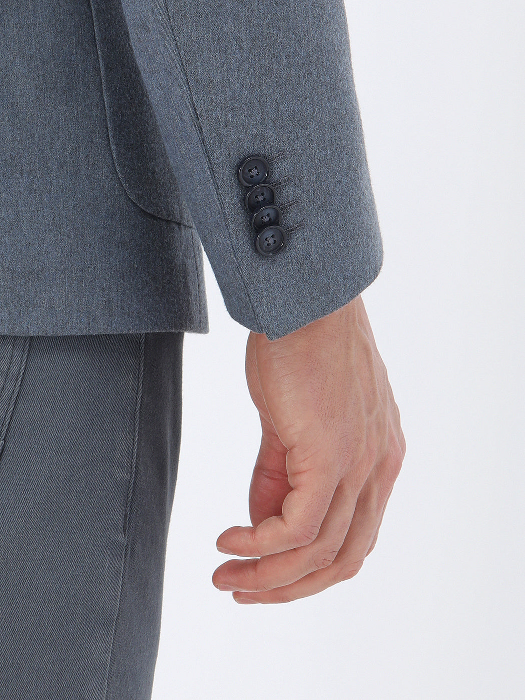 Mavi Düz Modern Fit Takım Elbise