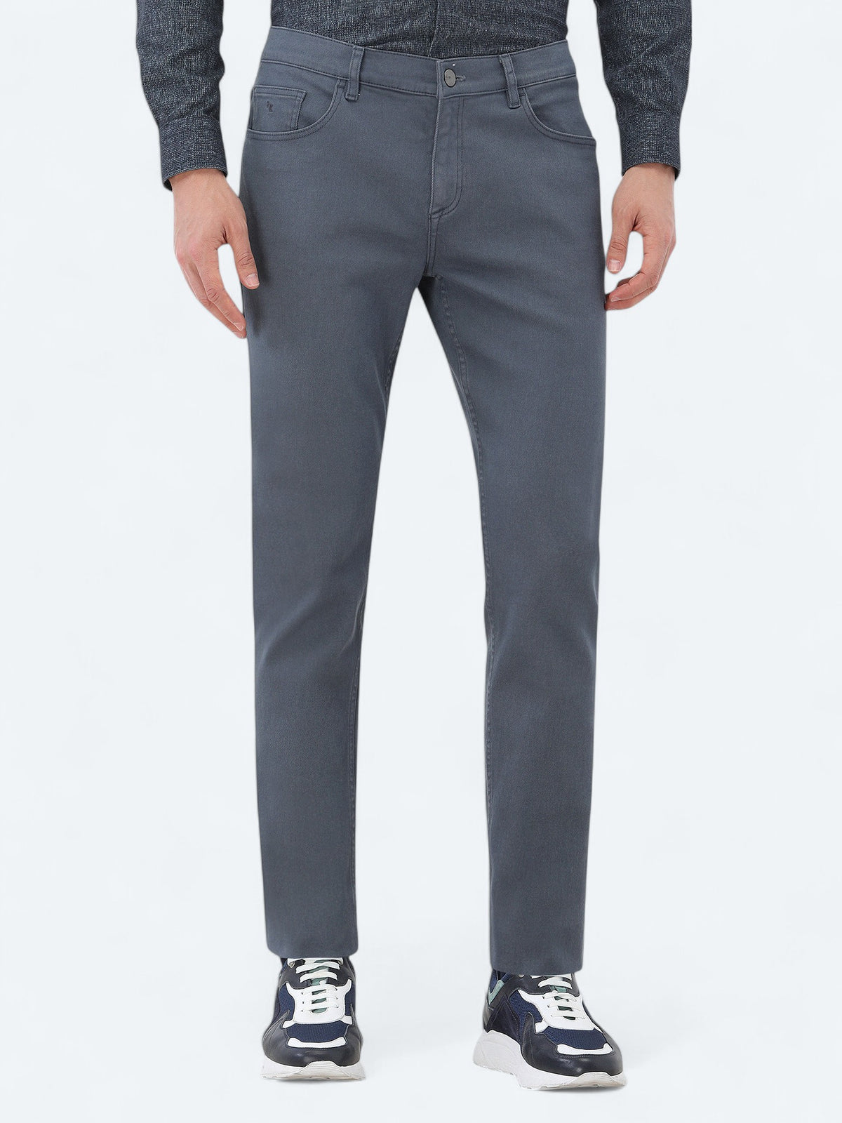 İndigo Slim Fit Denim Pamuk Karışımlı Pantolon