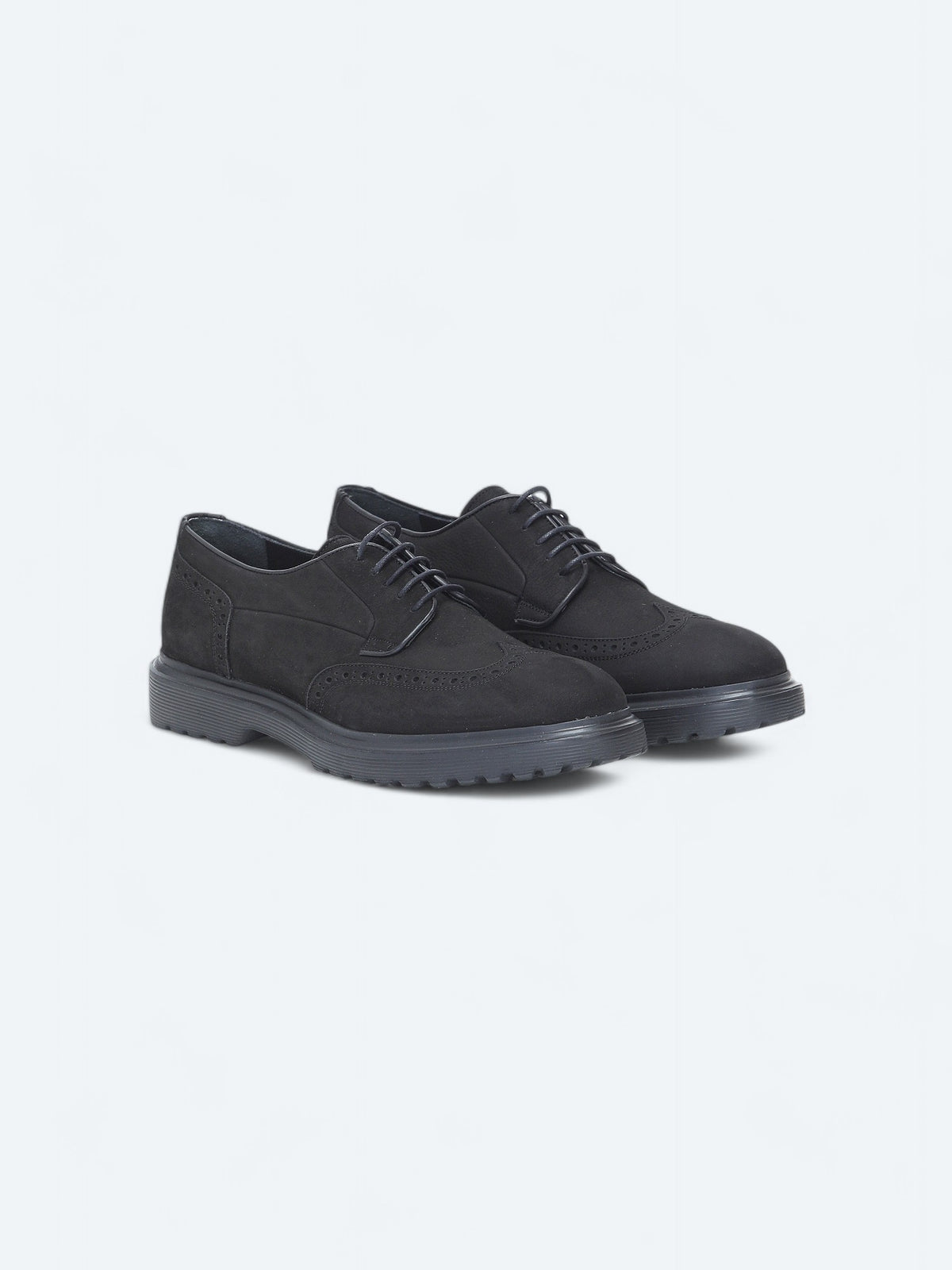Siyah Deri Smart Casual Ayakkabı