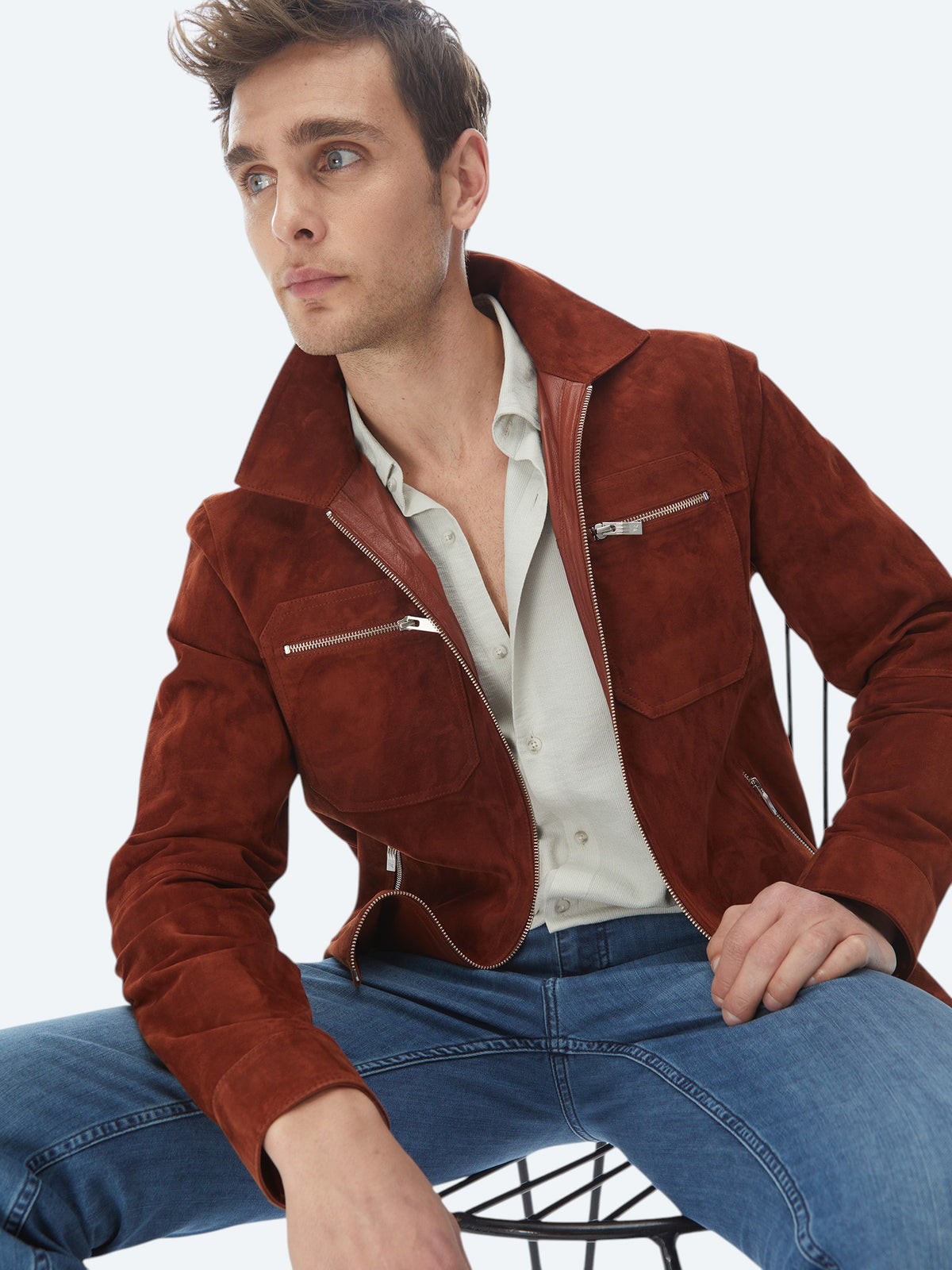 Açık Haki Regular Fit Uzun Dokuma Casual Gömlek