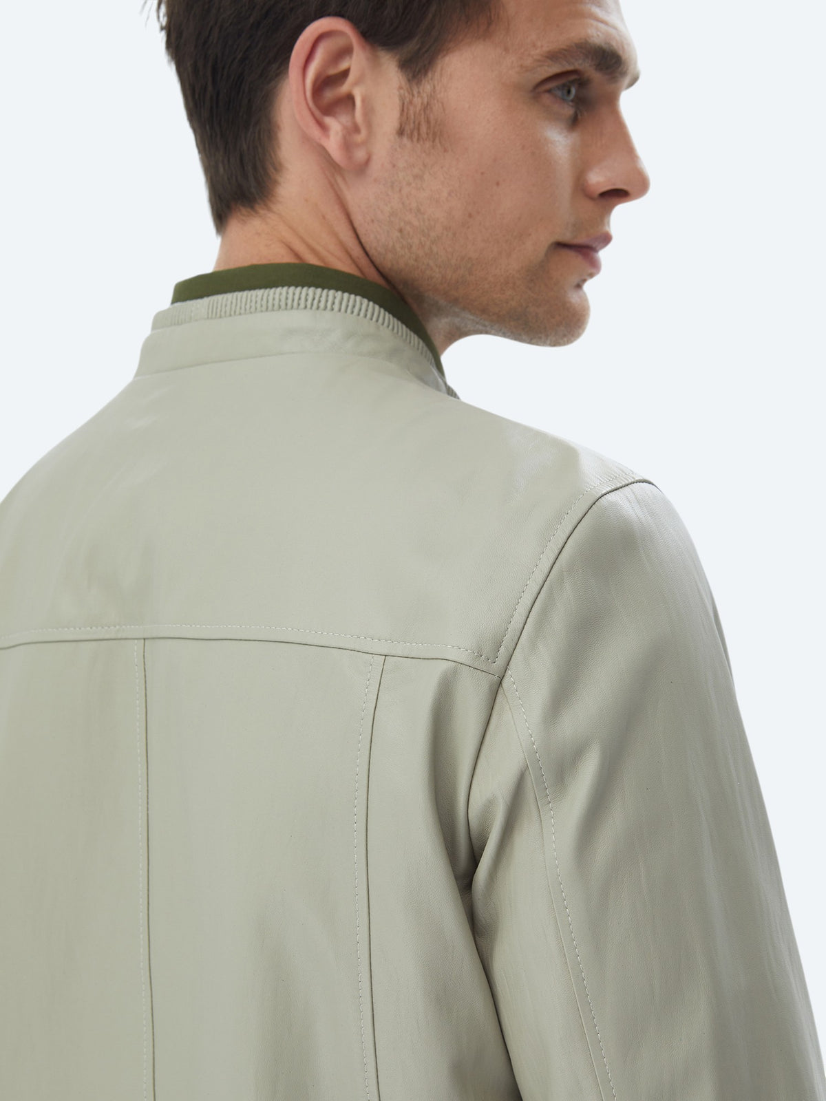 Taş Regular Fit Smart Casual Koyun Derisi Deri Mont
