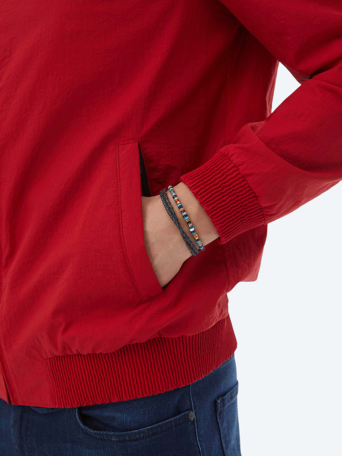 Nar Çiçeği Regular Fit Dik Yaka Casual Dokuma Mont