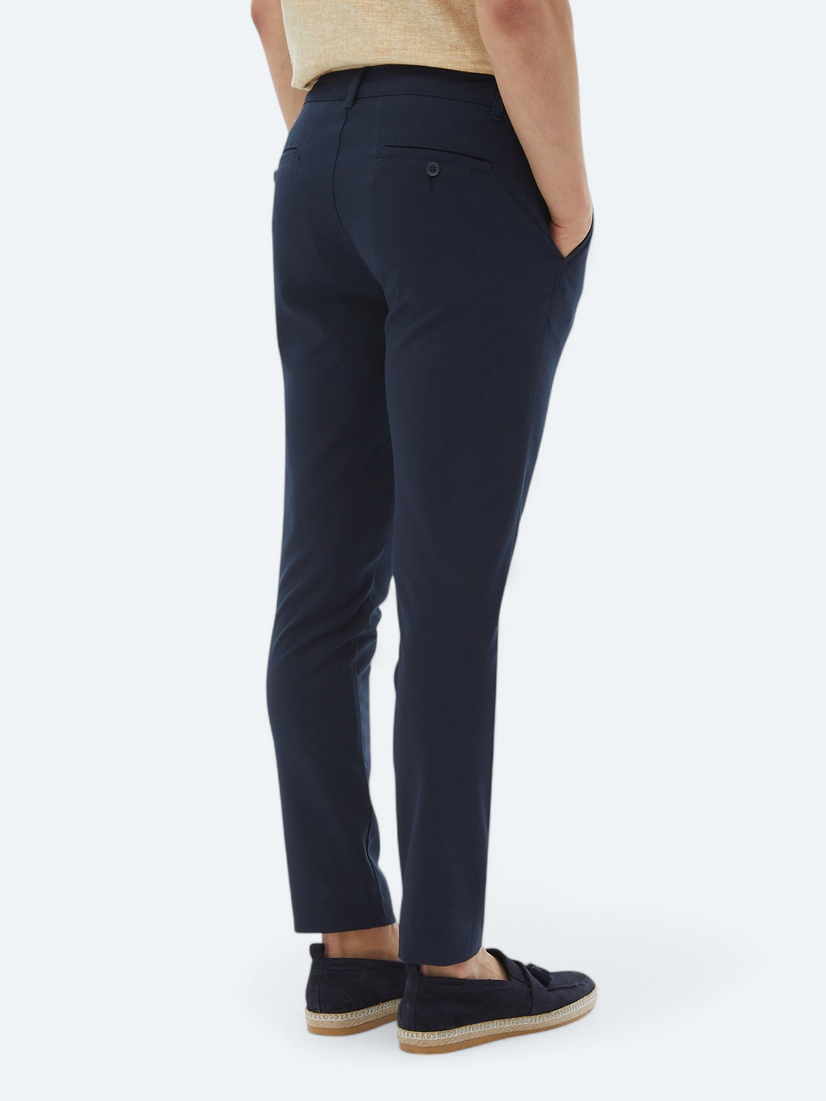 Lacivert Dokuma Jogging Fit Casual Pantolon
