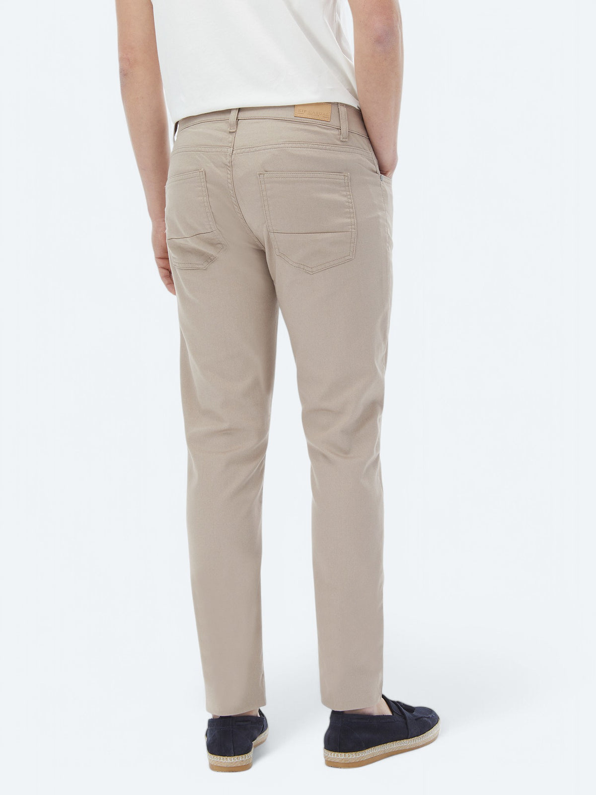 Vizon Dokuma Slim Fit Casual Pamuk Karışımlı Pantolon