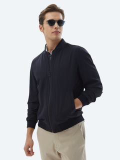 Lacivert Regular Fit Casual Dokuma Mont
