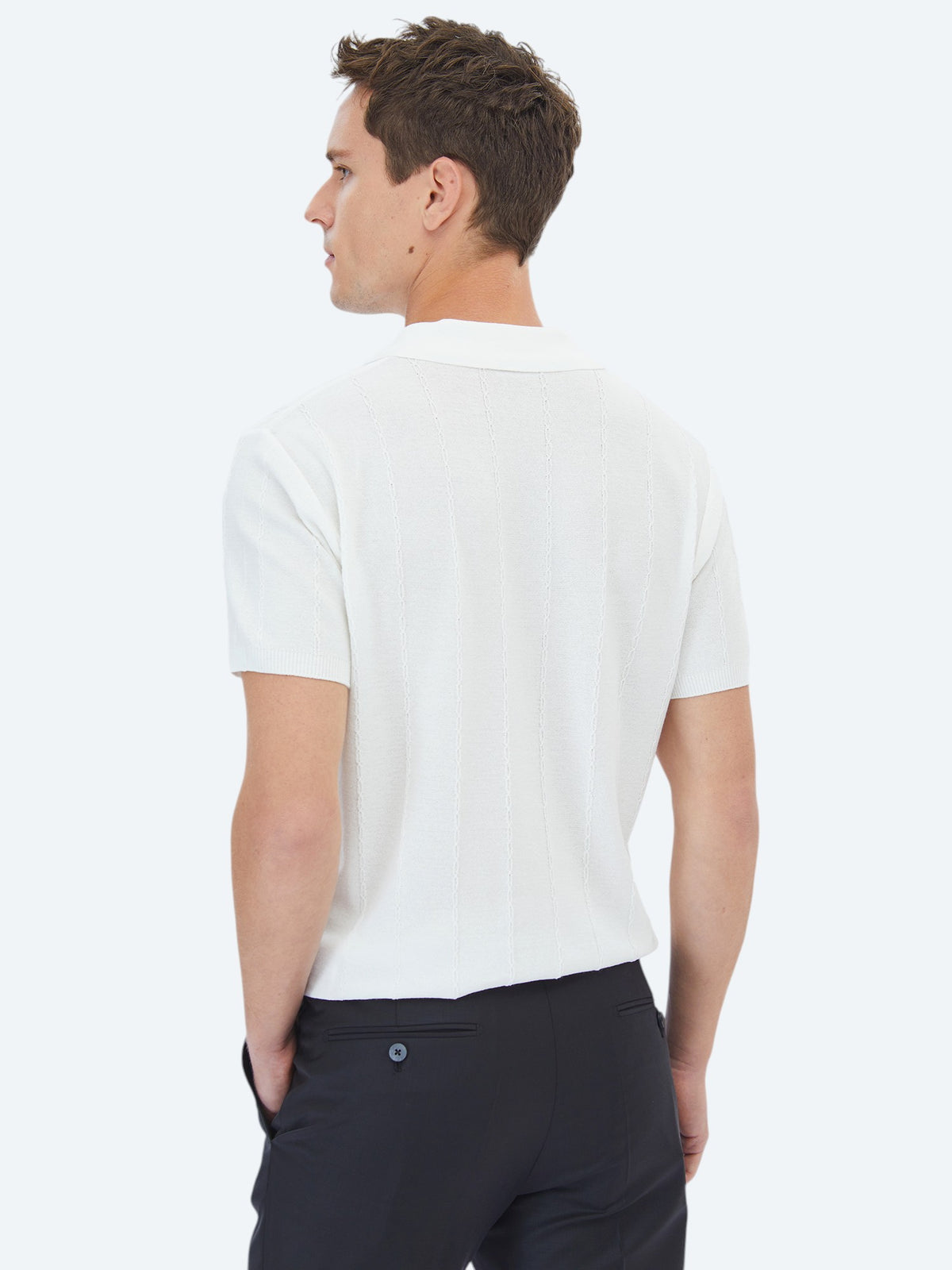 Ekru Regular Fit Kısa Casual Gömlek