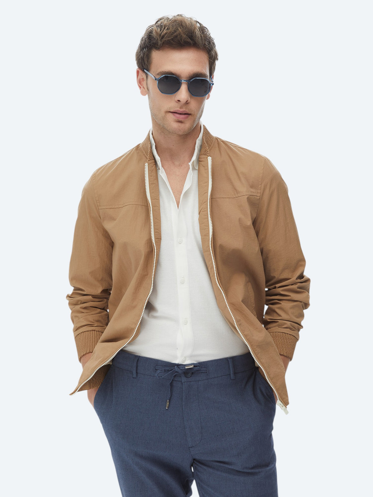 Beyaz Oversize Fit Kısa Casual %100 Pamuk Gömlek