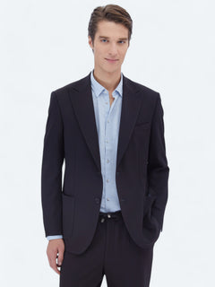 Lacivert Mikro Modern Fit Takım Elbise