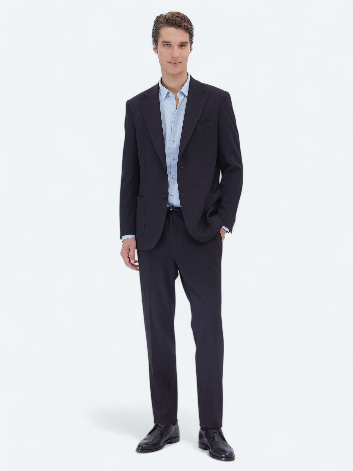 Lacivert Mikro Modern Fit Takım Elbise
