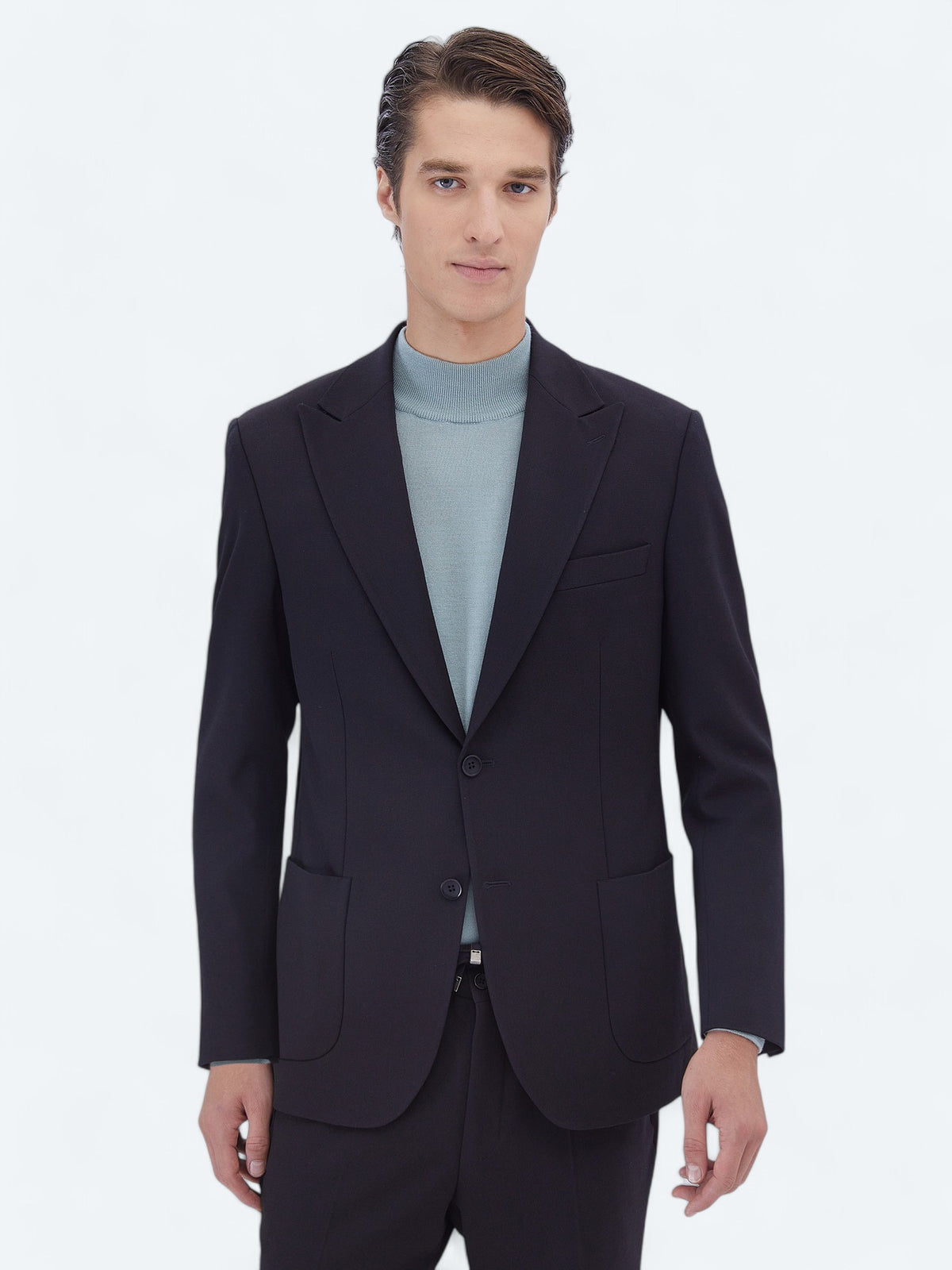Lacivert Mikro Modern Fit Takım Elbise