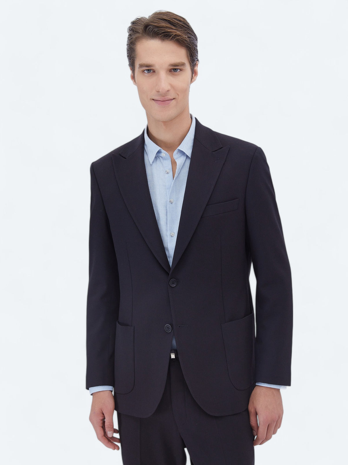 Lacivert Mikro Modern Fit Takım Elbise
