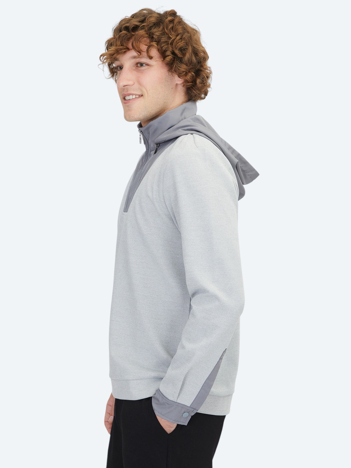Gri Kapüşonlu Sweatshırt