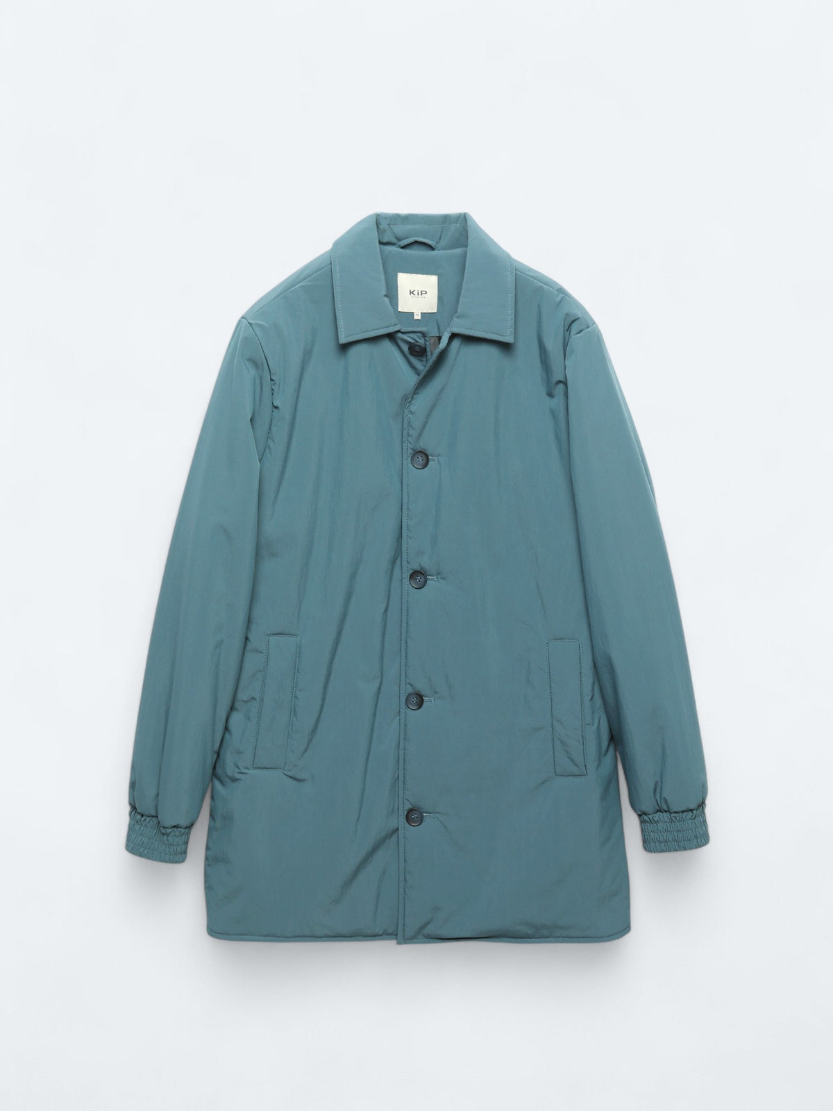Mint Regular Fit Bebe Yaka Casual Dokuma Pardösü