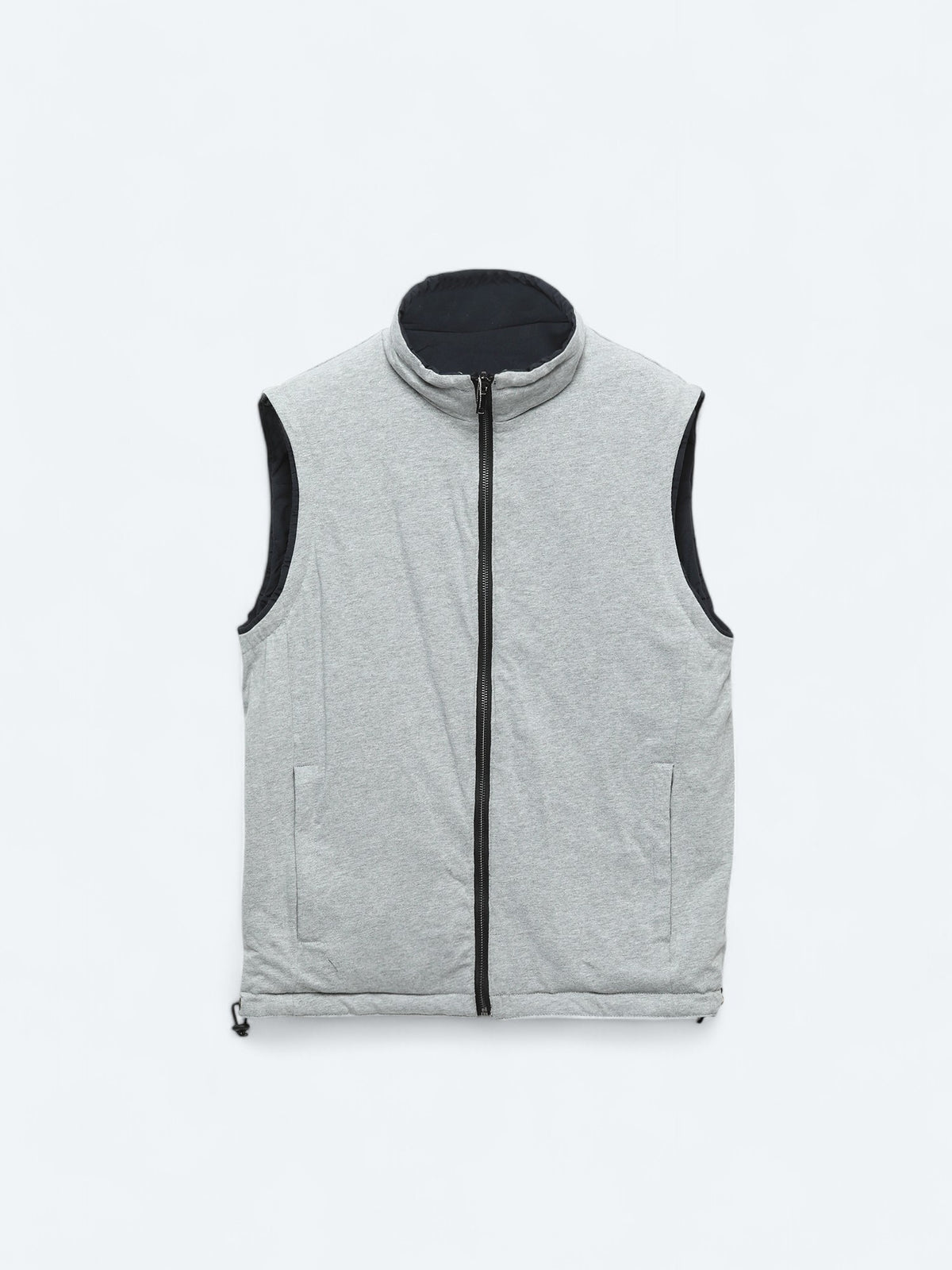 Lacivert Regular Fit Dik Yaka Casual Dokuma Spor Yelek