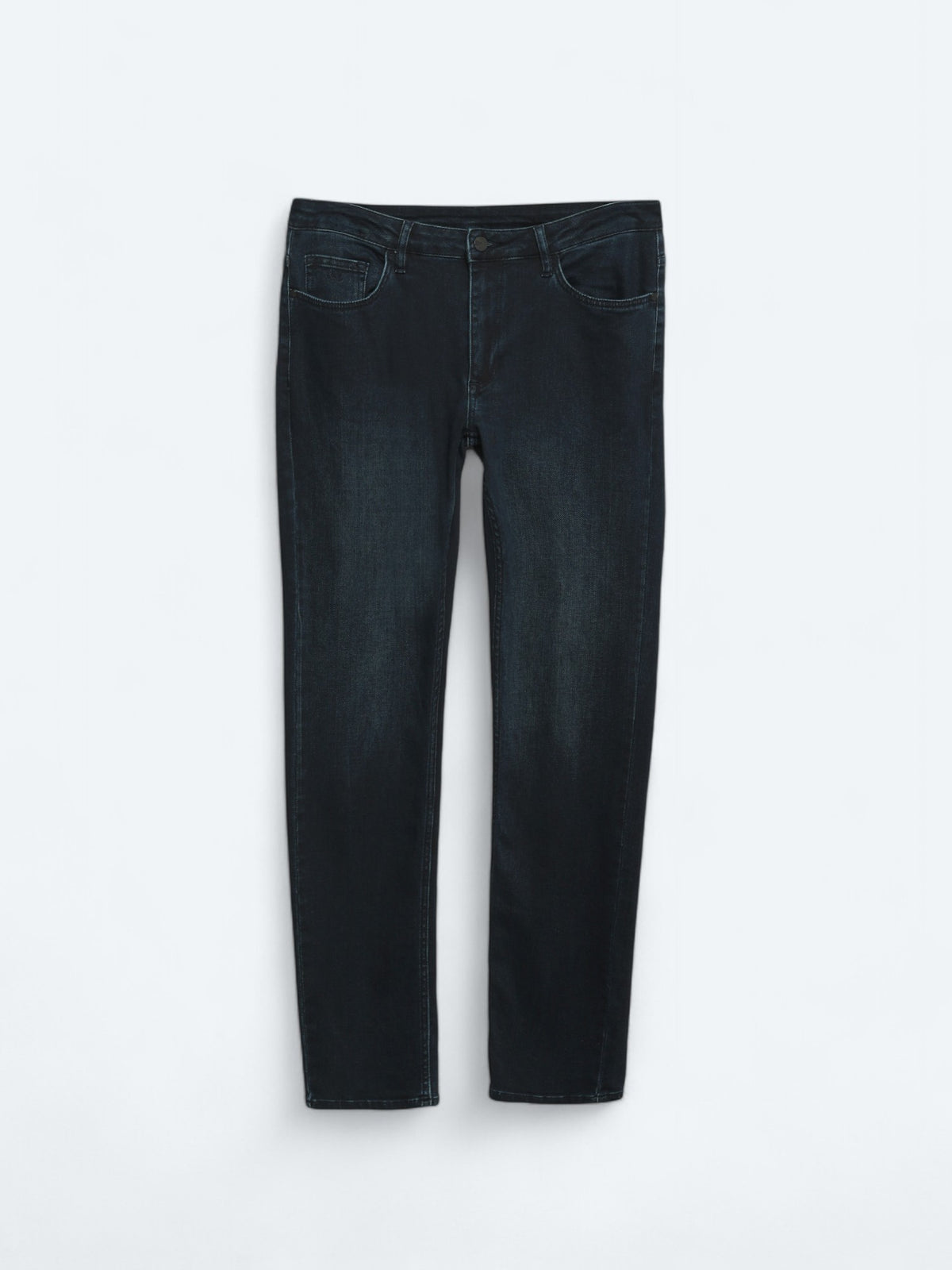 Lacivert Slim Fit Denim Pamuk Karışımlı Pantolon