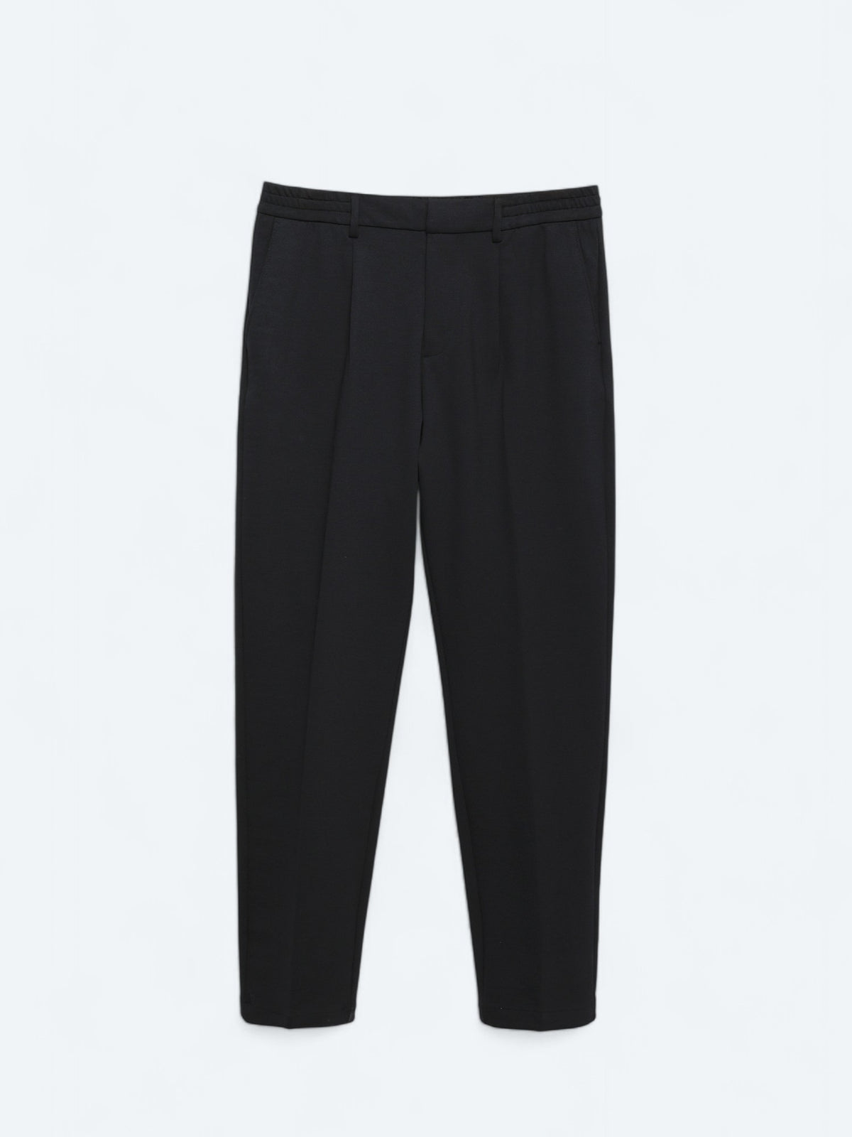 Lacivert Örme Carrot Fit Casual Pantolon