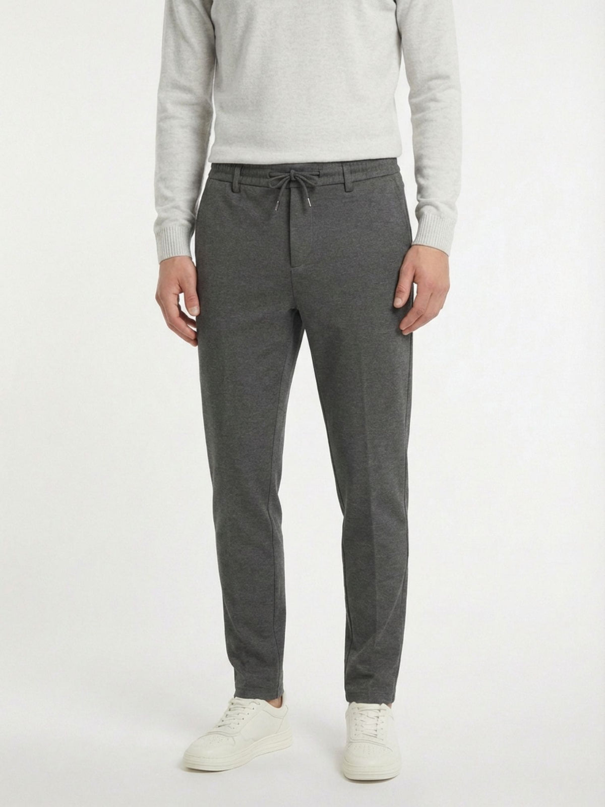 Antrasit Örme Jogging Fit Casual Pantolon