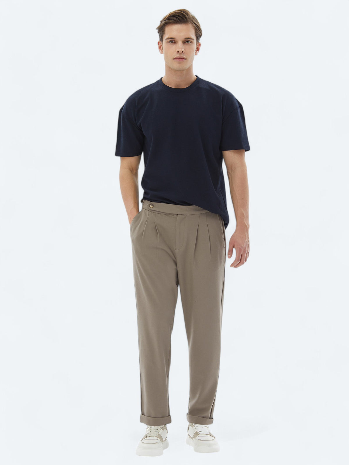 Vizon Dokuma Carrot Fit Casual Pantolon