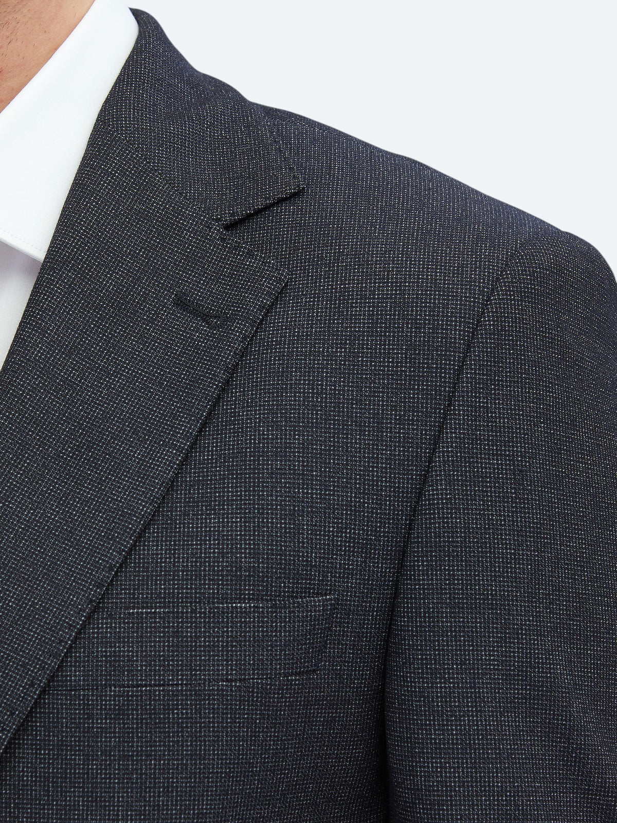 Siyah Desenli Modern Fit Takım Elbise