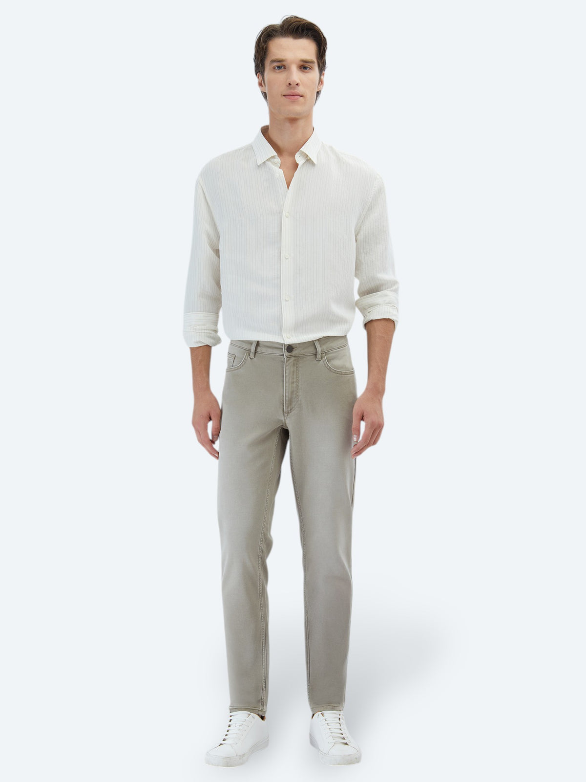 Vizon Slim Fit Denim Pamuk Karışımlı Pantolon