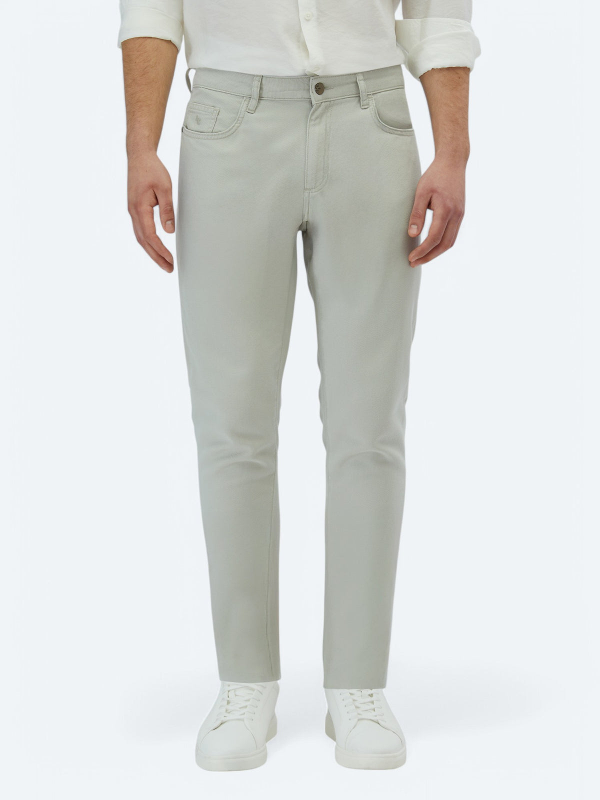 Taş Düz Dokuma Regular Fit Casual Pamuk Karışımlı Pantolon
