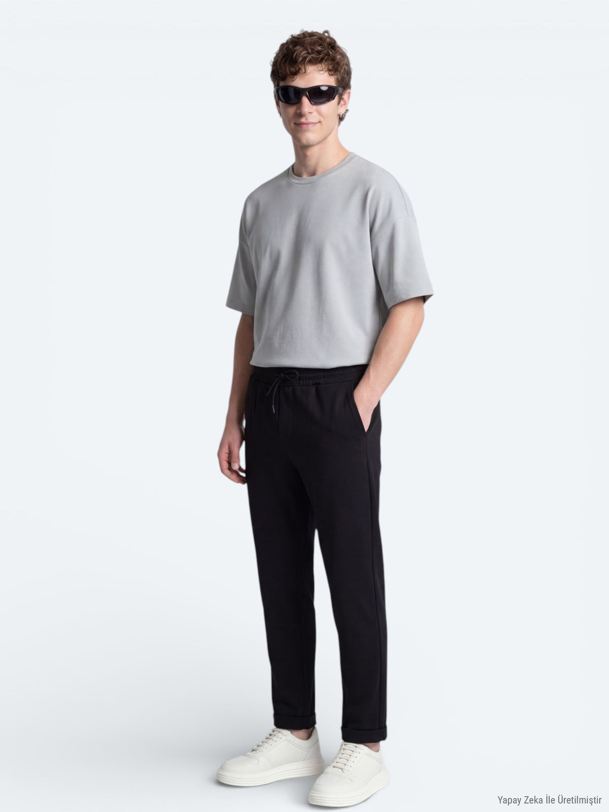 Gri Düz T-Shirt