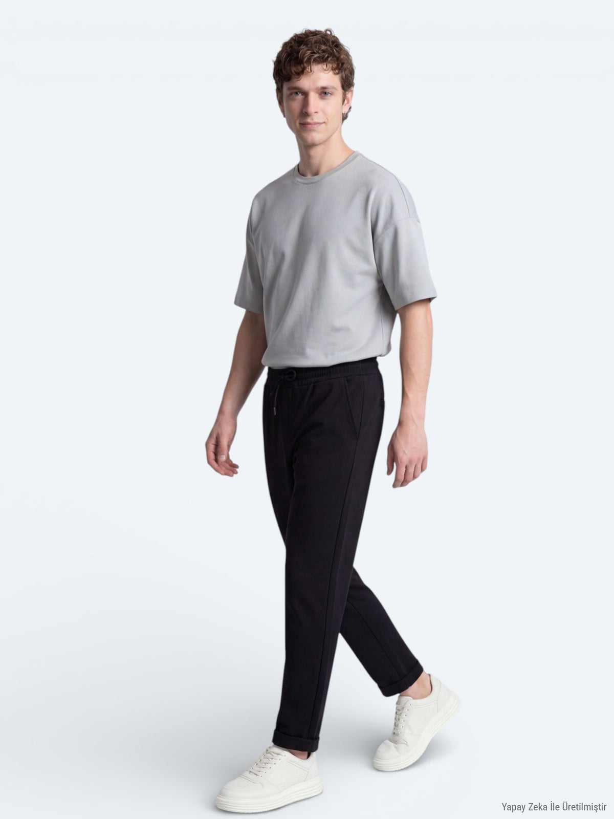 Gri Düz T-Shirt