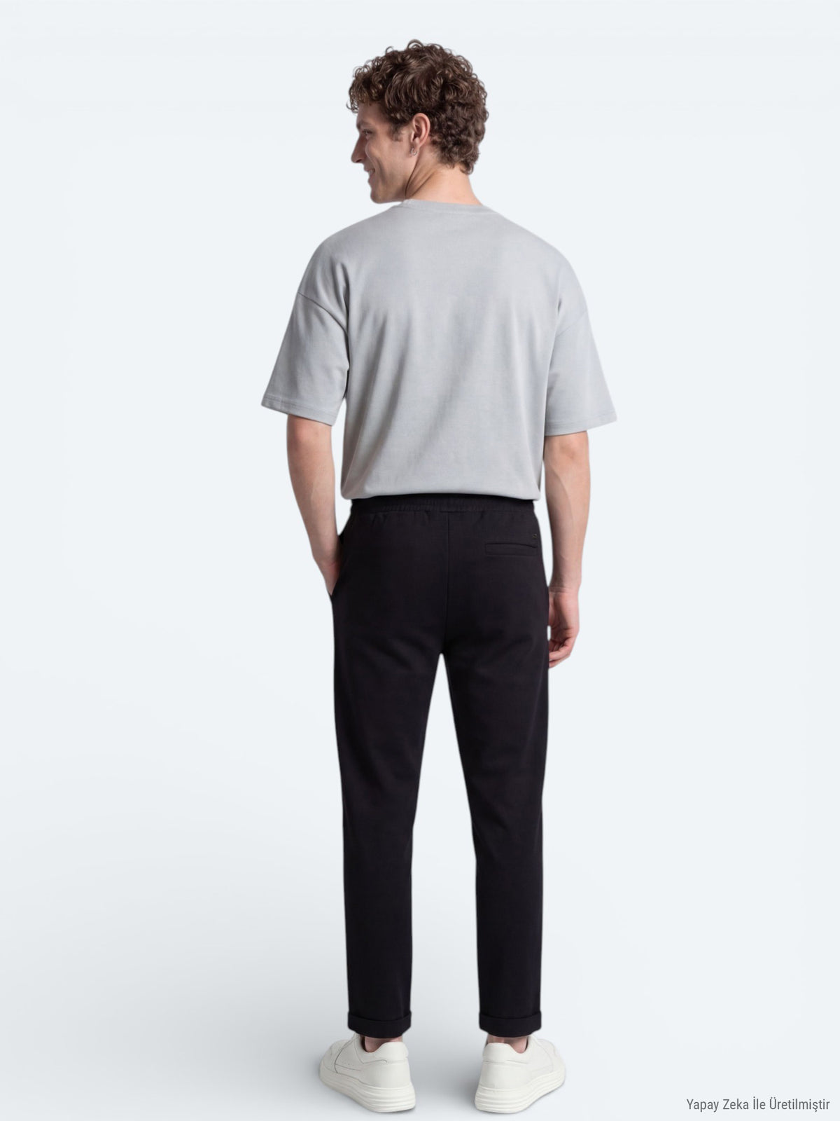 Gri Düz T-Shirt