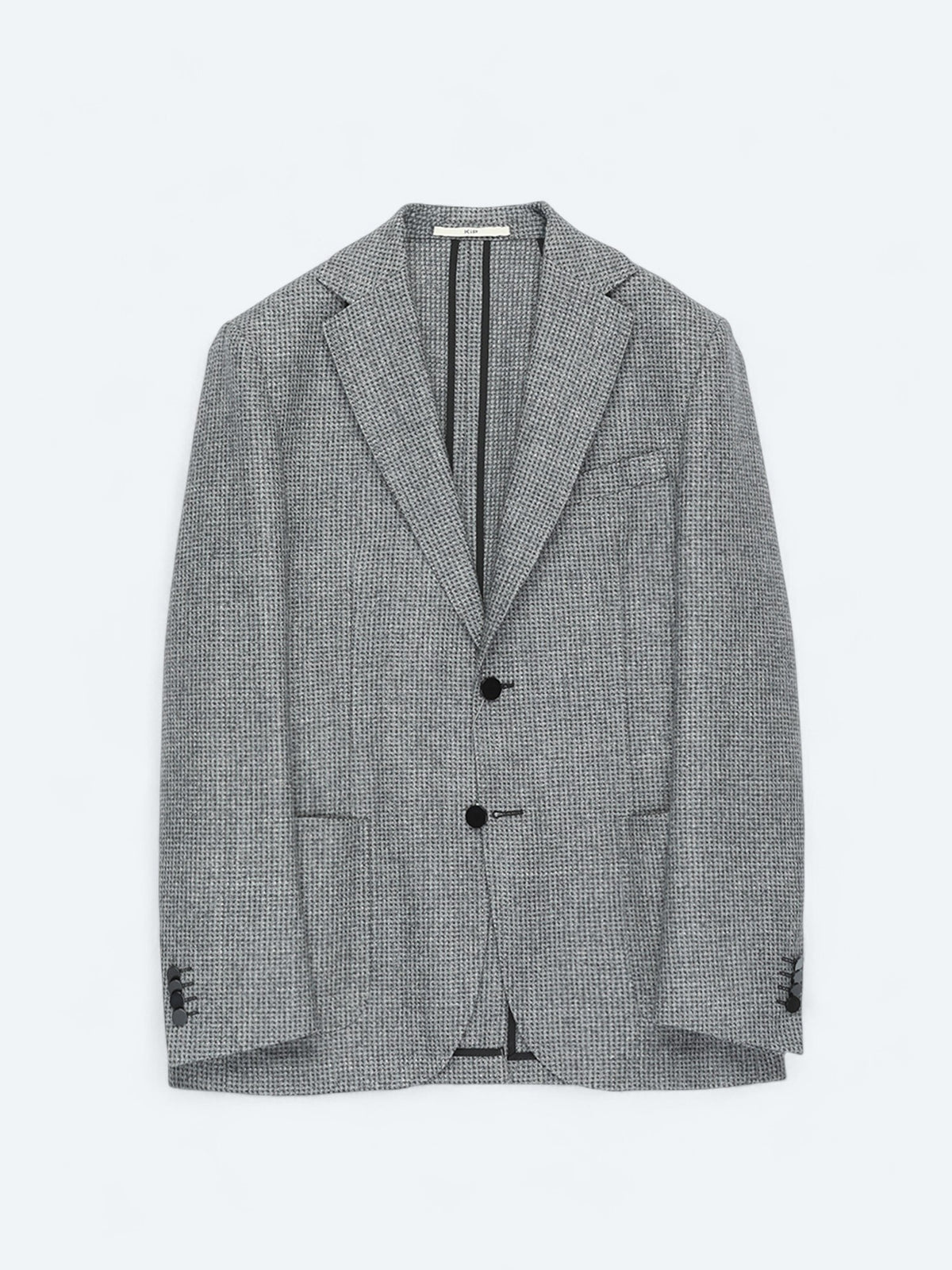 Gri Modern Fit Yün Karışımlı Ceket