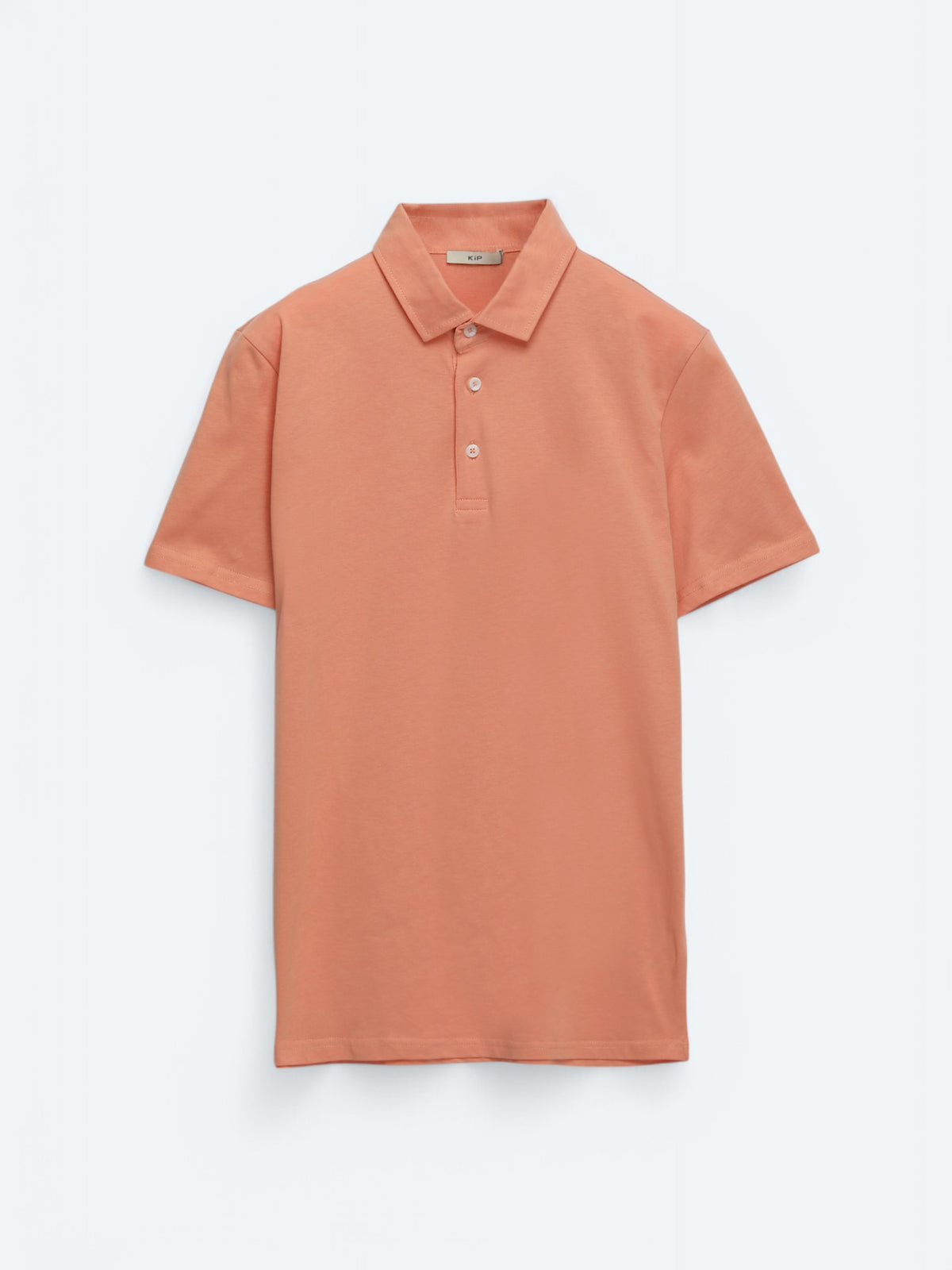 Somon Düz Polo Yaka %100 Pamuk T-Shirt