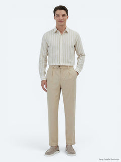 Deve Tüyü Dokuma Loose Fit Casual Pantolon