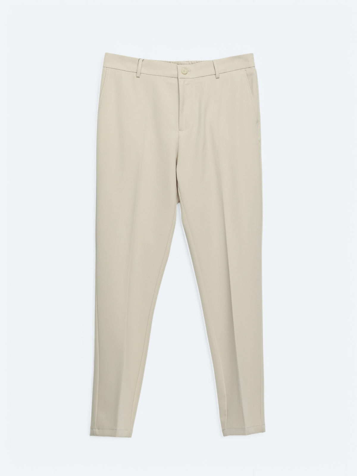 Ekru Dokuma Jogging Fit Casual Pantolon