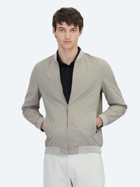 Vizon Regular Fit Dik Yaka Casual Dokuma Mont